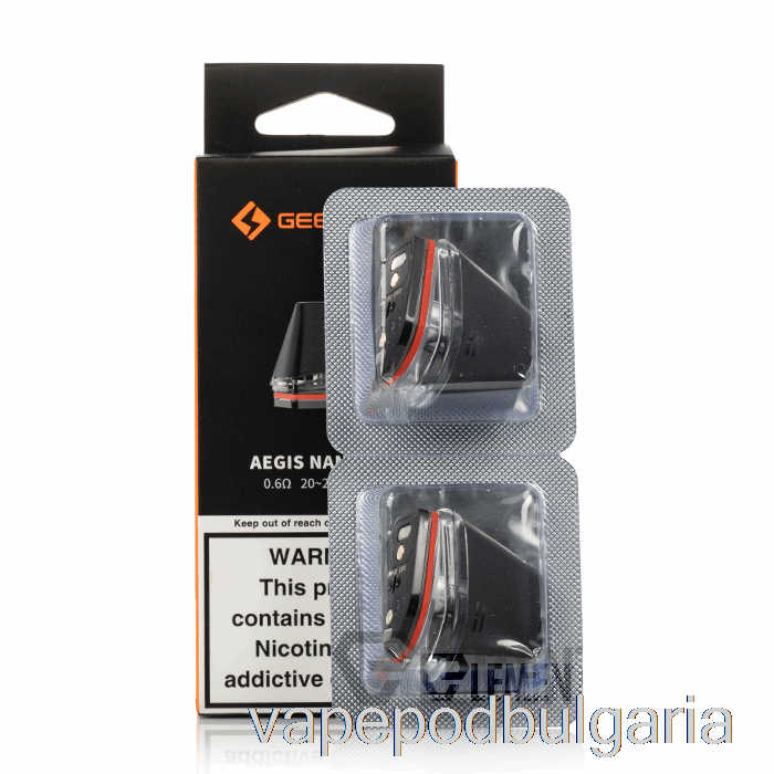 Vape Bulgaria Geek Vape Aegis Nano Replacement Pods 0.6ohm Mesh Pods